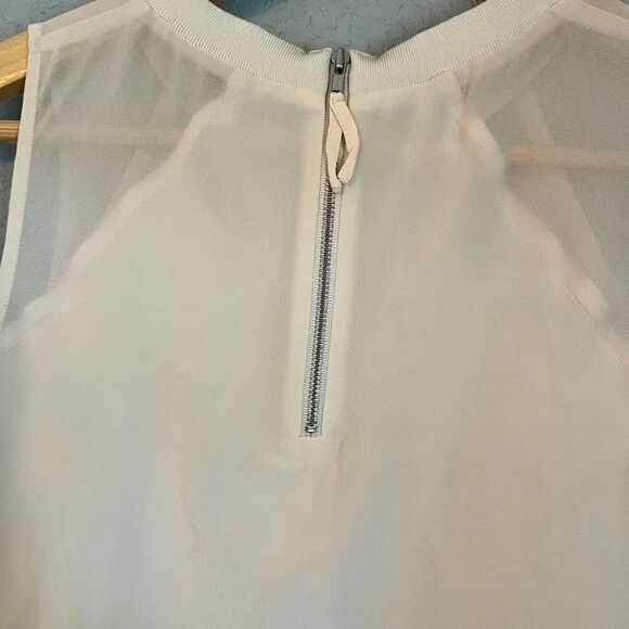 Madewell Silk Incline Tank Light Blush Pink Womens Tank Size XS Silk - Picture 6 of 7